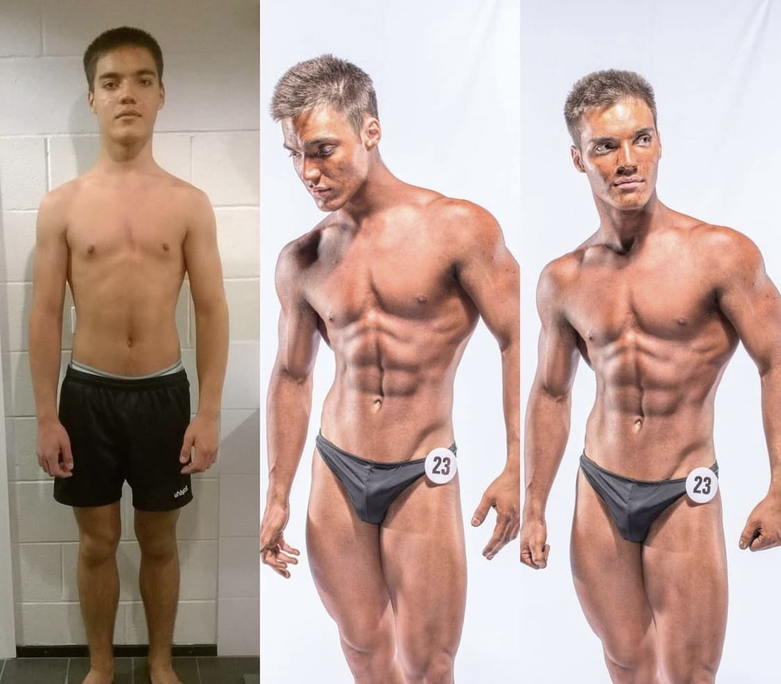 Transformação física de Jüri Altmets em 1,5 ano